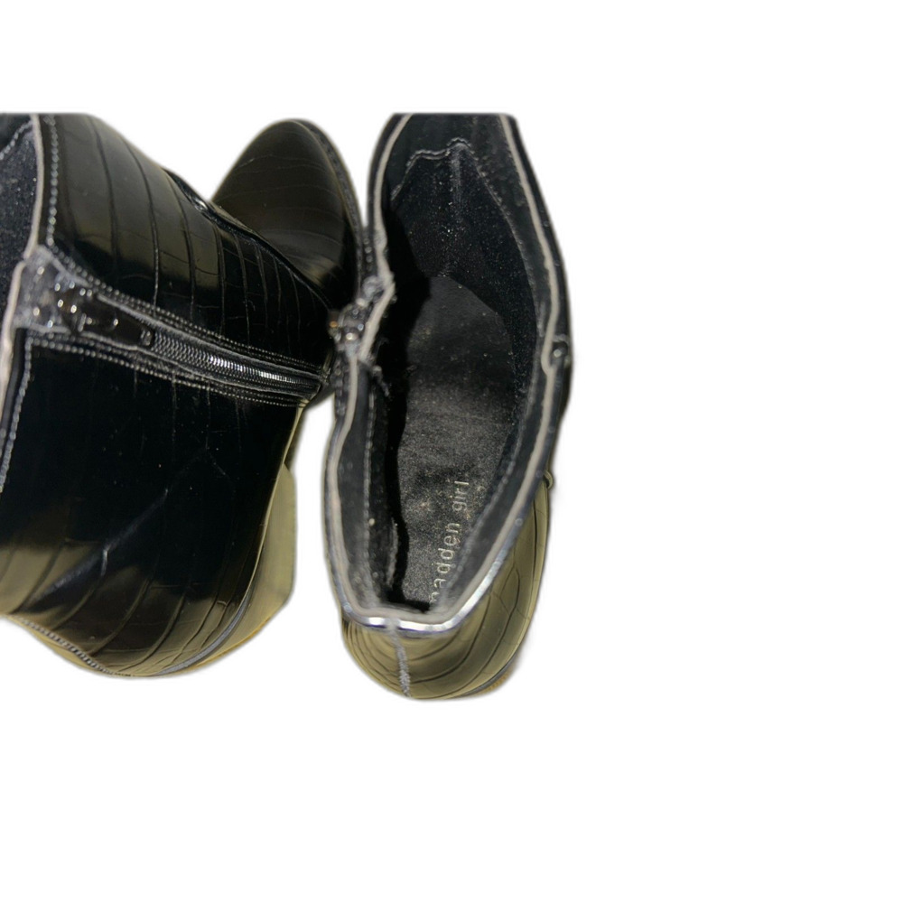 KICCK Madden Girl Black Ankle Boots Faux Leather - Picture 8 of 8